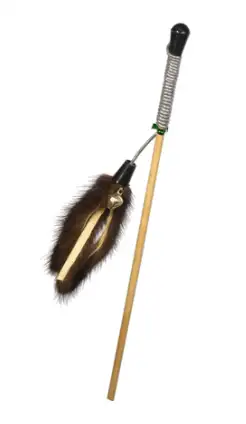 Купить gosi Игрушка для кошек Дразнилка норковая пальма на веревке