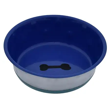 Купить tappi Хади миска металлическая нескользящая для собак и кошек, синяя