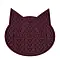 Mr.Kranch Лизательный коврик для медленного поедания, бордовый на присосках, для собак и кошек